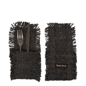 The Oh My Gee Cutlery Holder - Black Navy