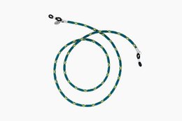 Wide handmade glasses strap EMERALD