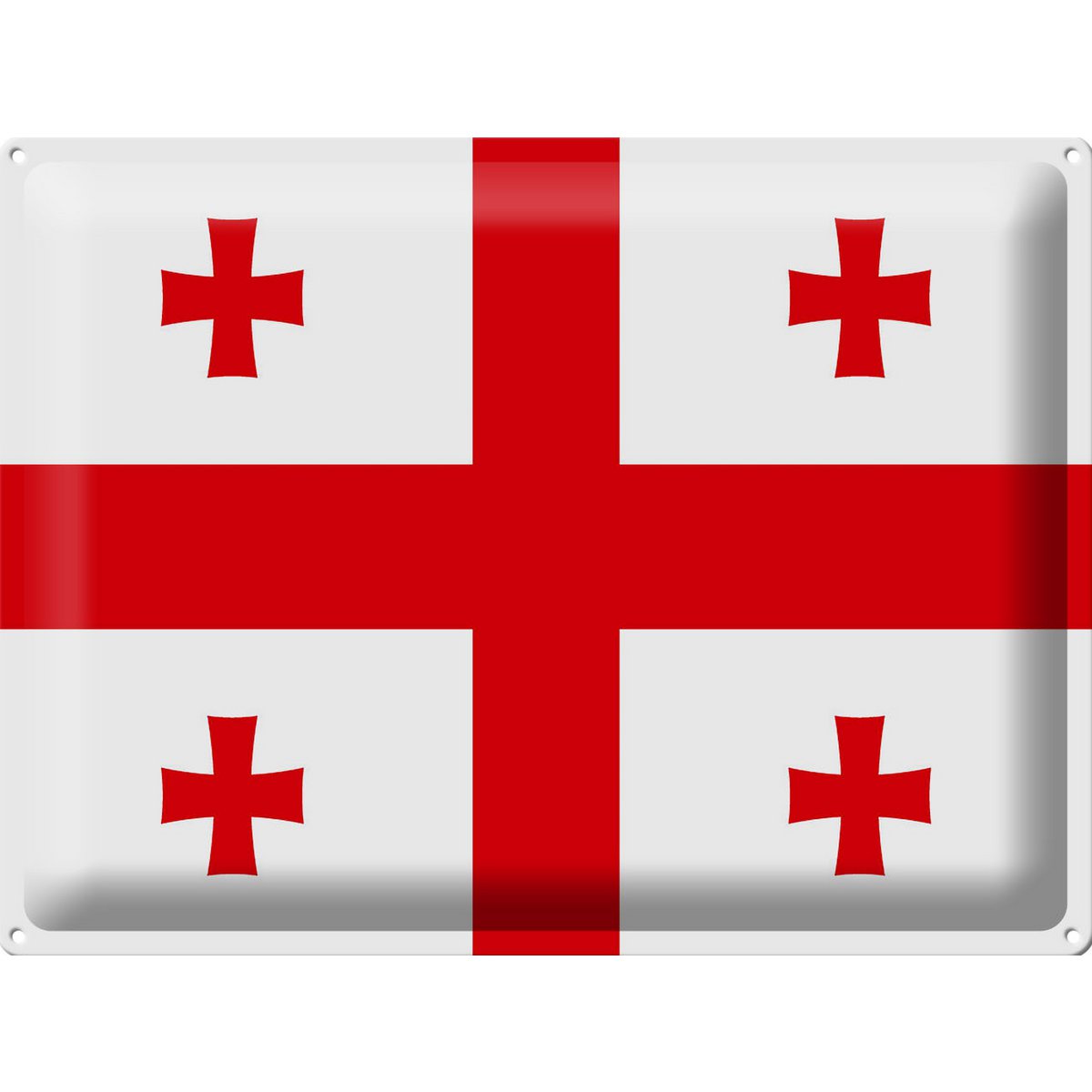Tin Sign Flag of Georgia 40x30cm Flag of Georgia