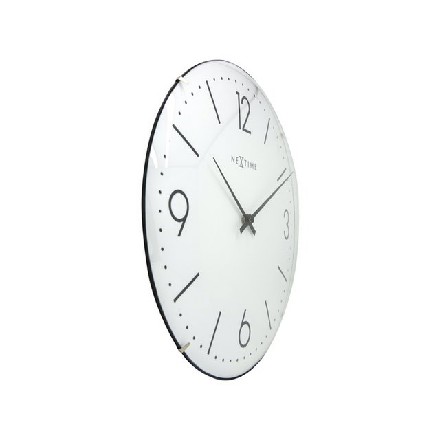 Horloge murale NeXtime Basic Dome 35 cm Blanc
