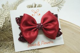 Satin Glitter bows