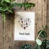 Postcard + Envelope Veel liefs!
