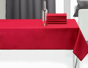 RECHTHOEKIG TAFELKLEED 240X140CM 100% POLYESTER 130GSM UNI PES TWIJN
