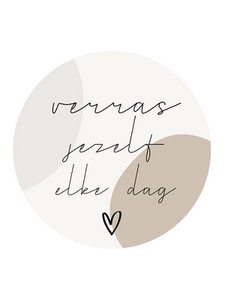 Most Lovely Muurcirkel ‘Verras jezelf elke dag’