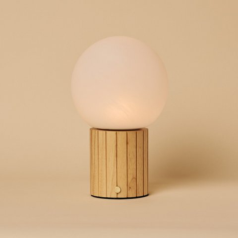 Nadine Light Brown Rechargeable Table Lamp