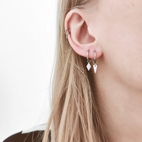 EARRINGS MINIMALISTIC TRIANGLE LARGE