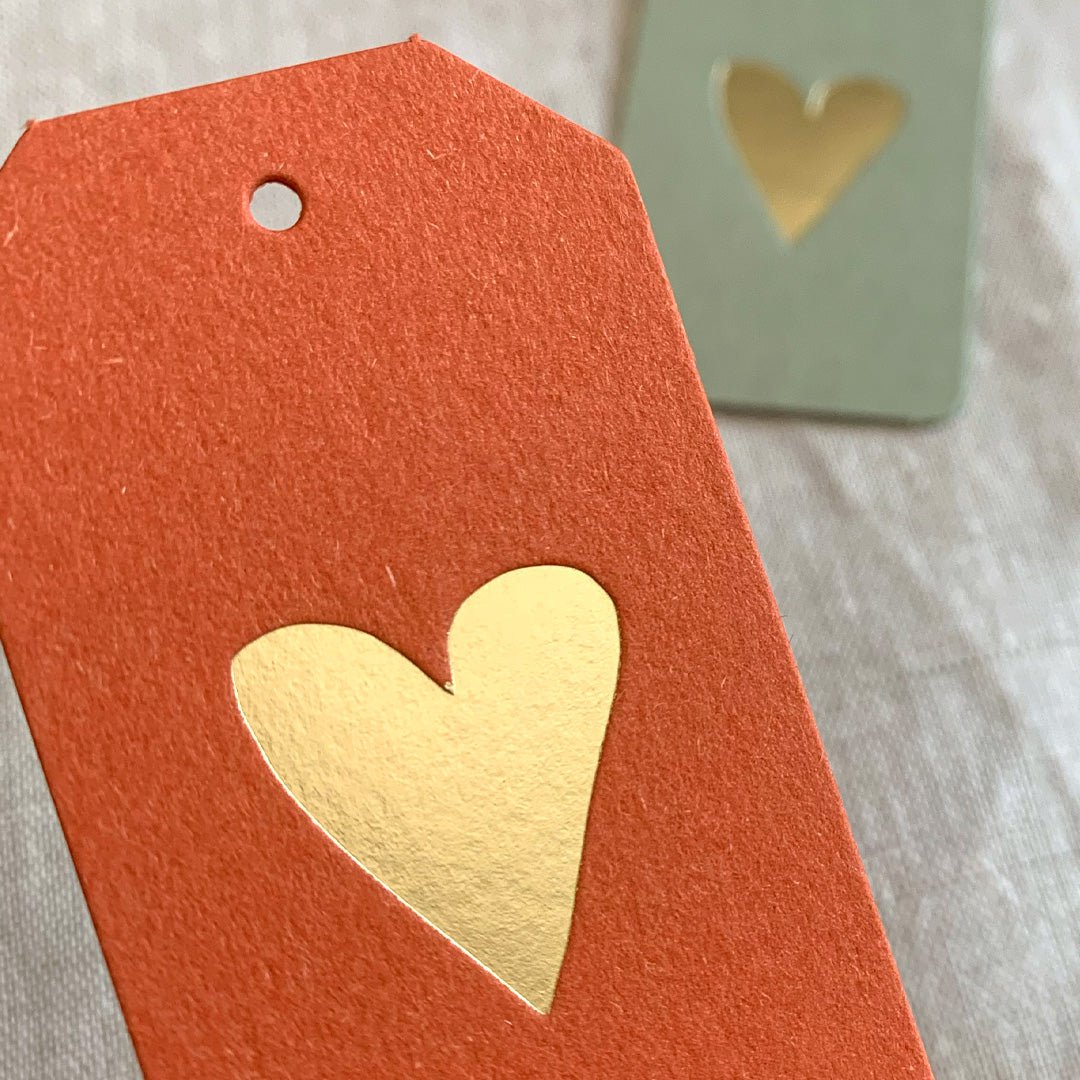 Geschenktag / hart / maat s / boekdruk