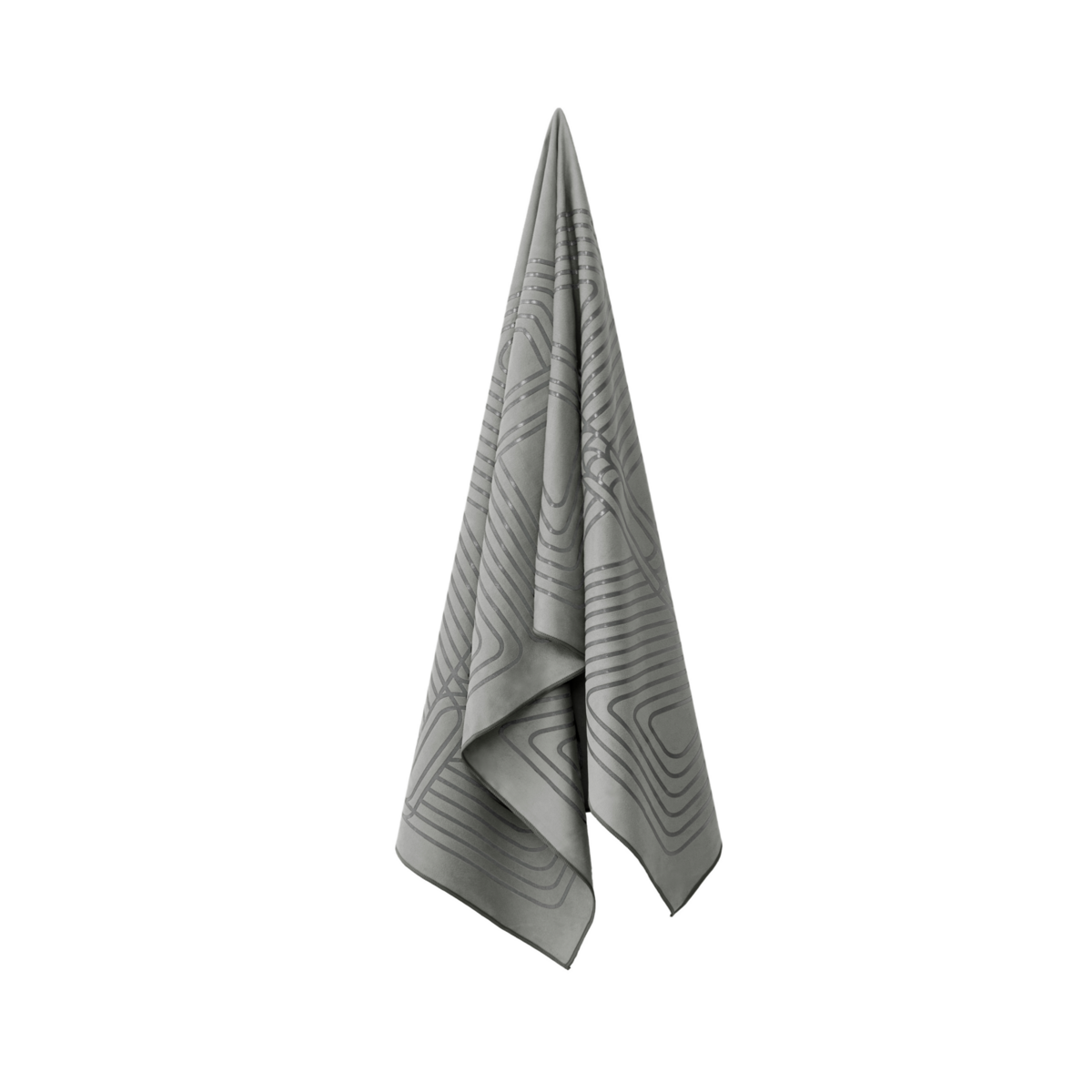 Gecko Warrior Yoga Towel - Moon Grey