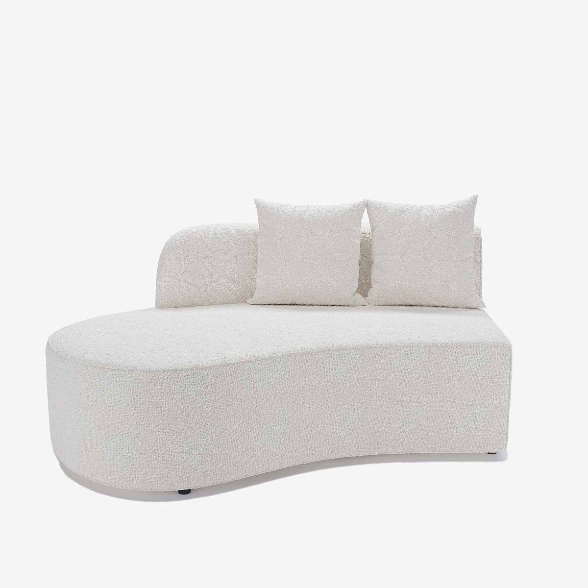 Sofa module – Alba white terry corner chair