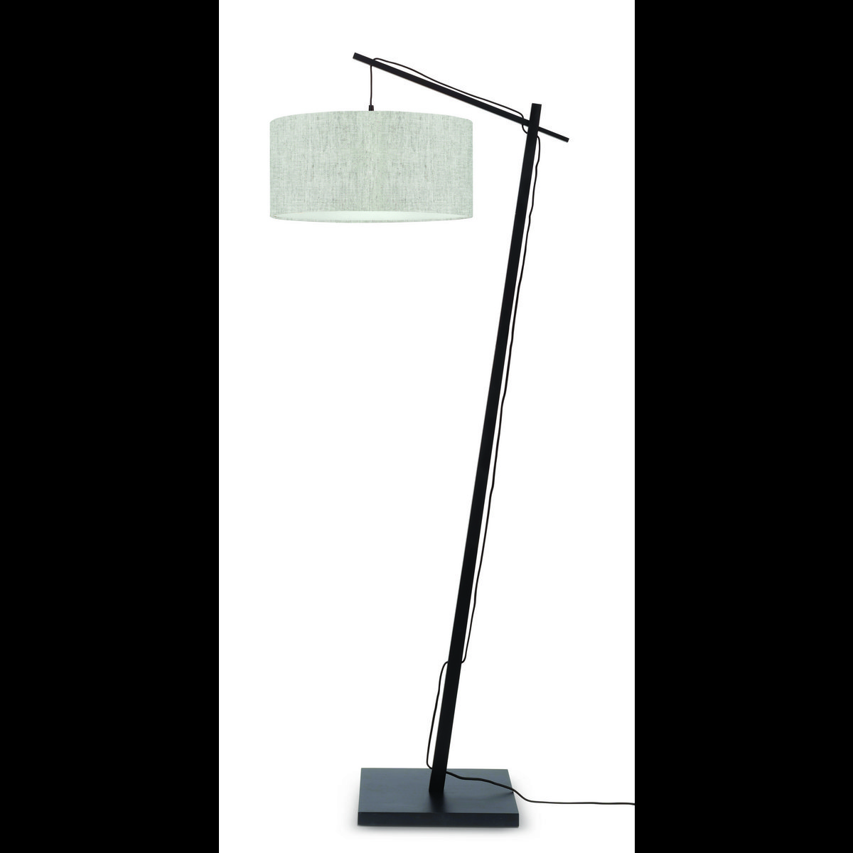Vloerlamp Andes zw. 4723 l.linnen