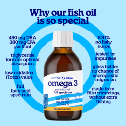 Fiskeolie DHA og EPA med vitamin D3 - 150ml