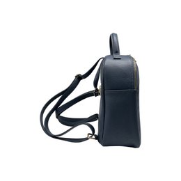 VALERIE BLUE GRAINED LEATHER BACKPACK