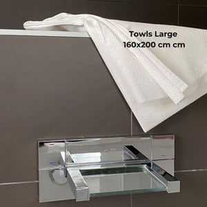 Ökologische Einweghandtücher 60 Stück Xlarge (160*200)