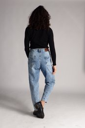 Damen-MOM-Jeans – High Waist – neu interpretierter 80er-Jahre-Stil