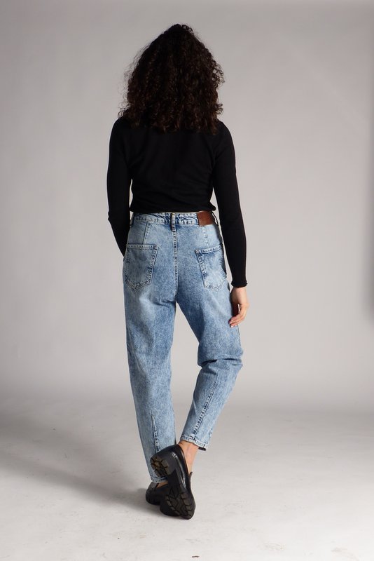 Damen-MOM-Jeans – High Waist – neu interpretierter 80er-Jahre-Stil
