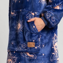 Vitapur - Hoodie blanket + socks - Carrol Blue