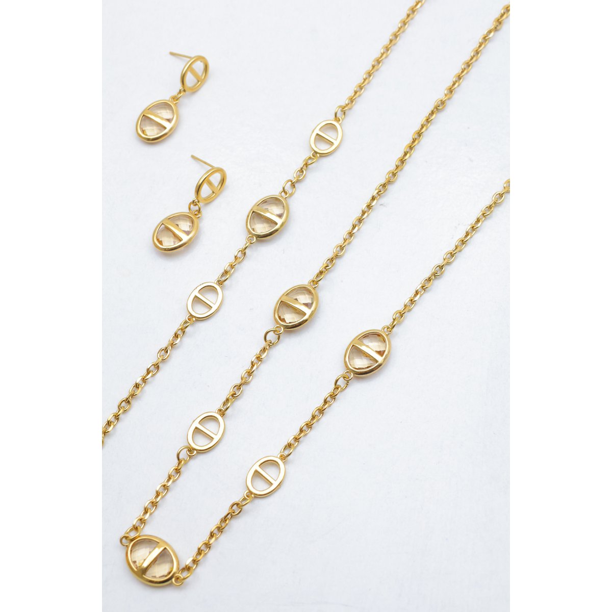 Parure de bijoux en acier inoxydable