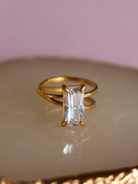 Ivanka - Baguette Crystal Ring Band