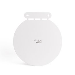 Mensola Befold rotonda, 16 cm, Bianco | Scaffali da parete/stanza in acciaio minimalisti, fluttuanti, invisibili per piante, ornamenti o libri