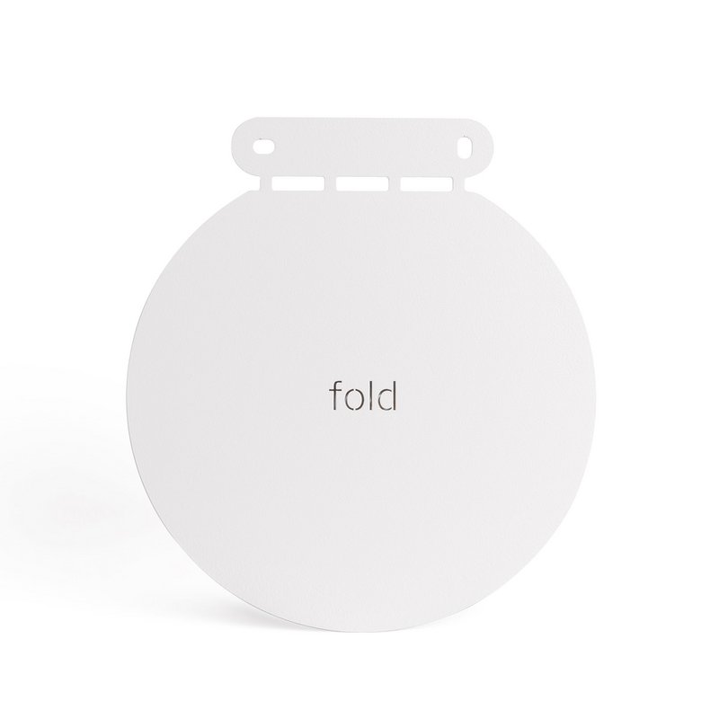 Mensola Befold rotonda, 16 cm, Bianco | Scaffali da parete/stanza in acciaio minimalisti, fluttuanti, invisibili per piante, ornamenti o libri