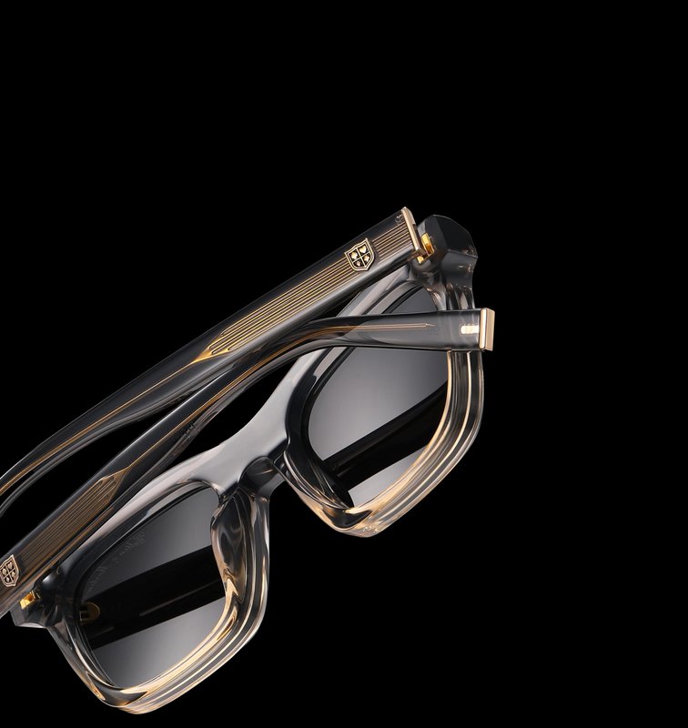 Walton & Mortimer Nr. 54: Transparente graue Sonnenbrille „Inferno“.