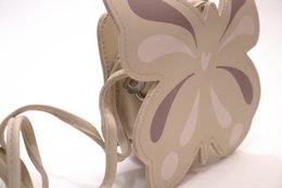 Sac bandoulière enfant - Meilin le papillon Beige