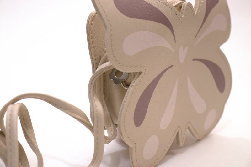 Sac bandoulière enfant - Meilin le papillon Beige