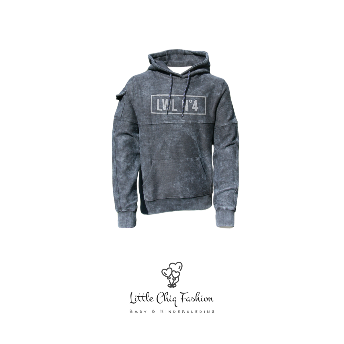 Sweat à capuche LewyLou NO4 noir