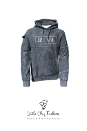 LewyLou NO4 Sudadera con capucha negro