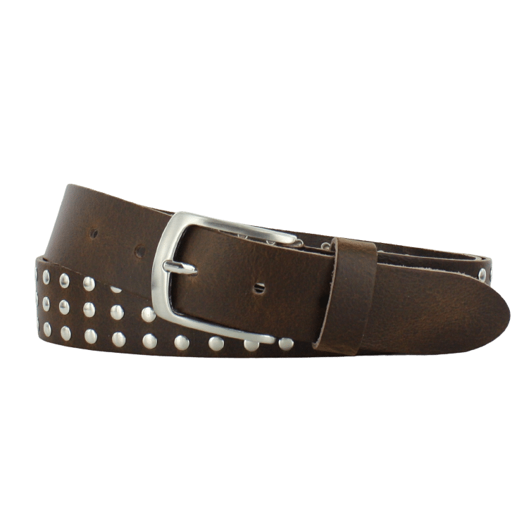 Leren Riem 4 cm | Met Studs