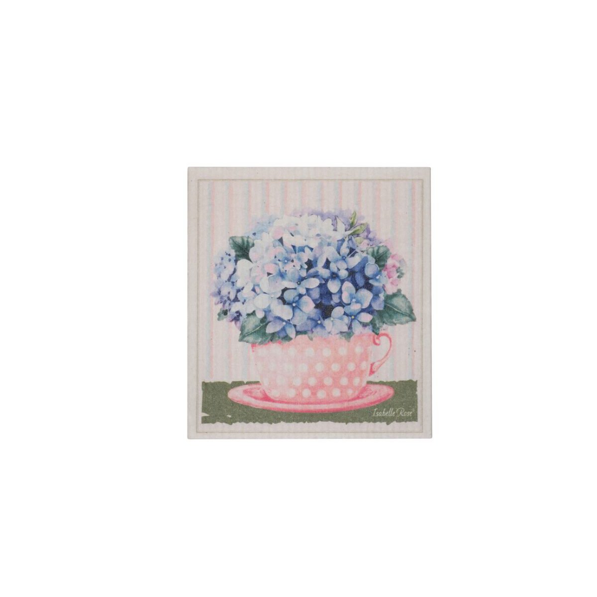 Strofinaccio Coppa di fiori 17x20 cm Isabelle Rose