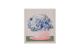 Torchon Coupe de fleurs 17x20 cm Isabelle Rose