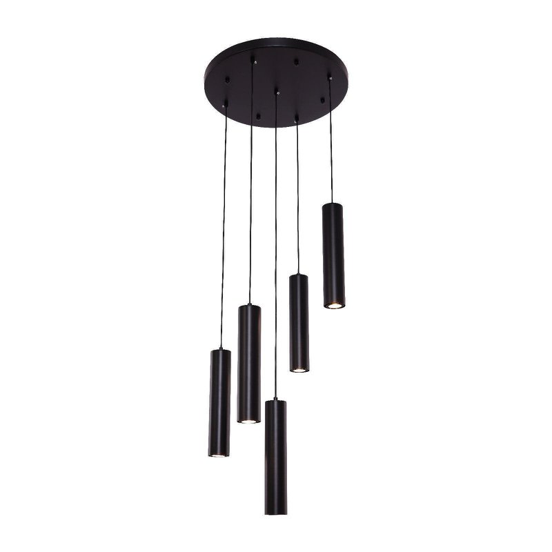 Cilindro della lampada sospesa 5 | Nero