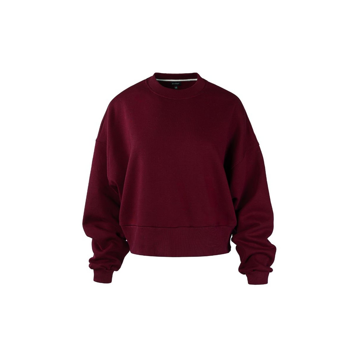 ROSA Sweatshirt – Baumwolle – Burgunderrot