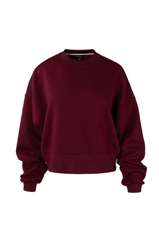 ROSA Sweatshirt – Baumwolle – Burgunderrot