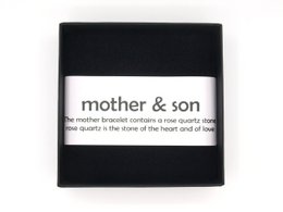 Moeder en zoon armbandenset Picasso Jaspis
