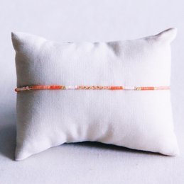 Bracciale Miyuki nudo/arancione/salmone