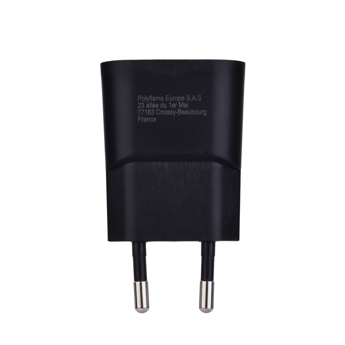 Black USB wall charger