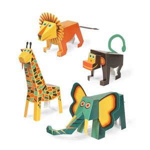 Jungle Animals Paper Toys