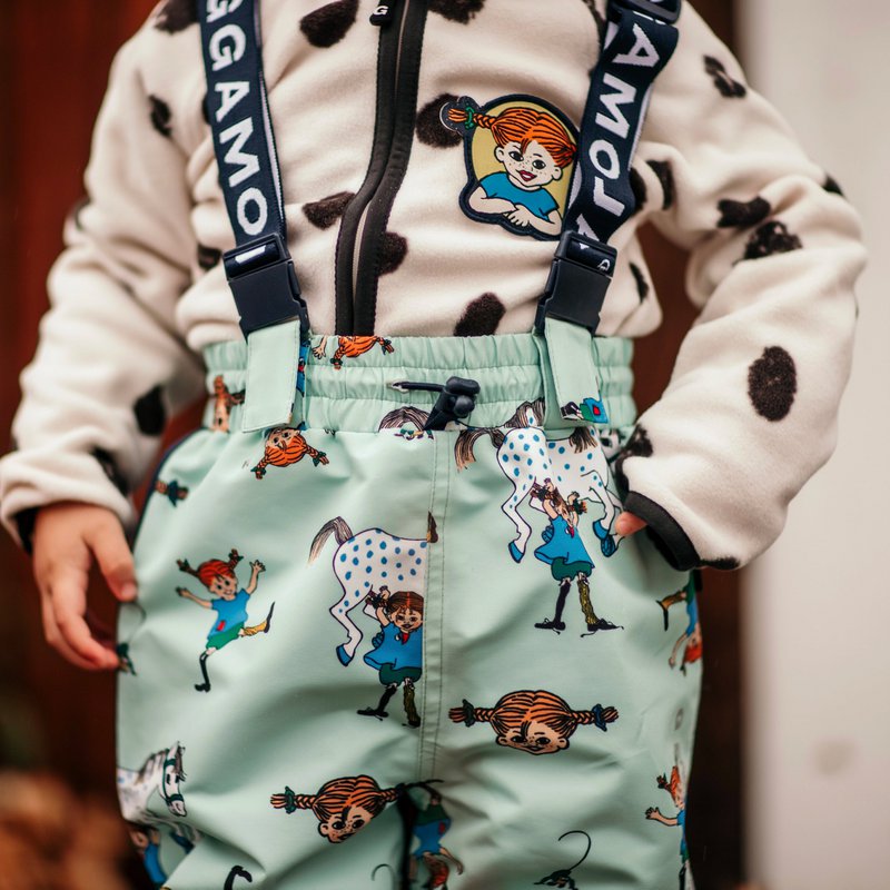 Pantalone conchiglia Pippi Calzelunghe Menta