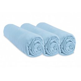 Set mit 3 Spannbetttüchern aus 100% Baumwolle - 60x120cm