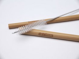 Pajitas de Bambú 10 piezas 21 cm