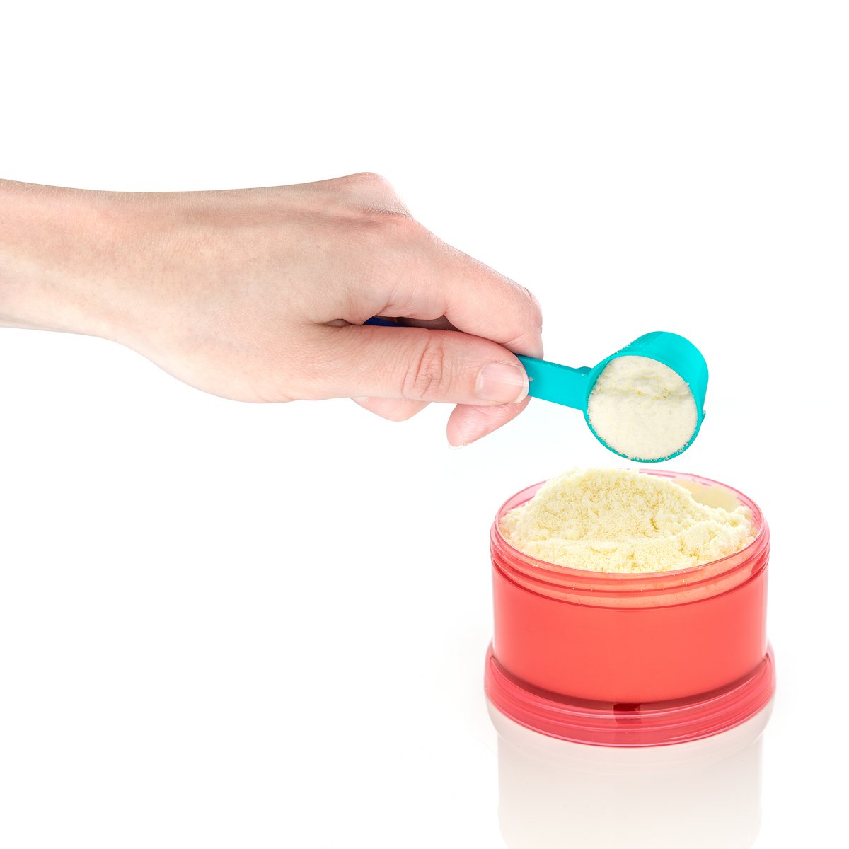 Porcionador de leche en polvo