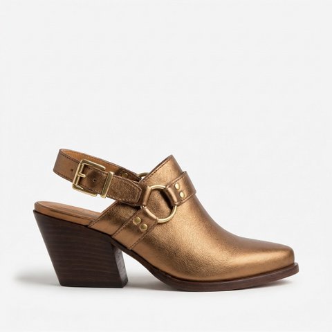 Deva Gold Mules