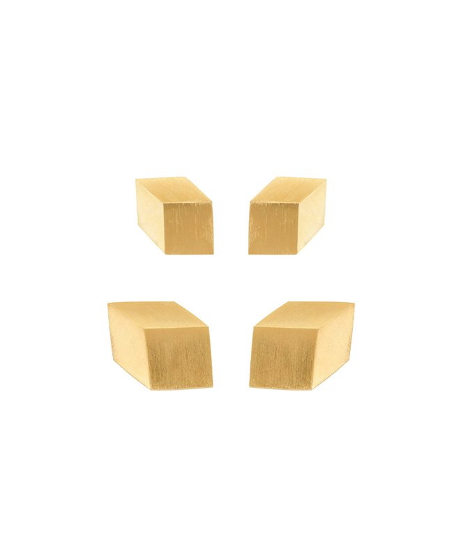 CUBE TROMPE L'OEIL clip-on earrings