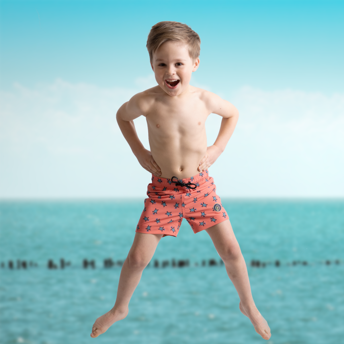 Swimshort Boy - 'Turtely Awesome'