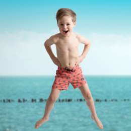 Swimshort boy - 'Turtely Awesome'