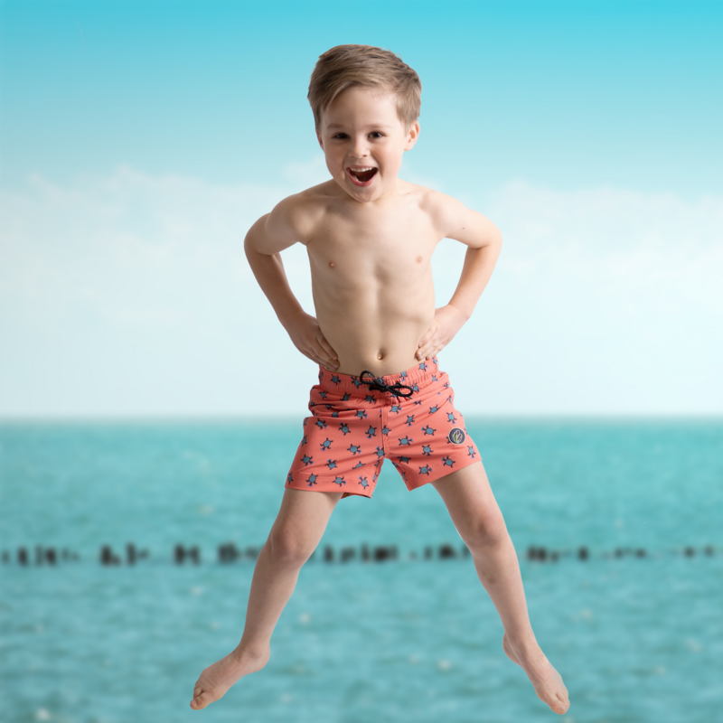 Pantaloncini da bagno ragazzo - 'Turtely Awesome'