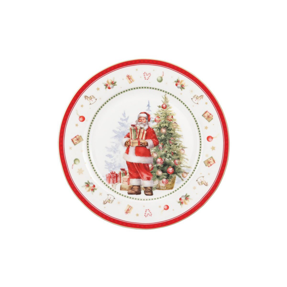 Assiette à dessert en porcelaine Happy Santa 19,5 cm Isabelle Rose