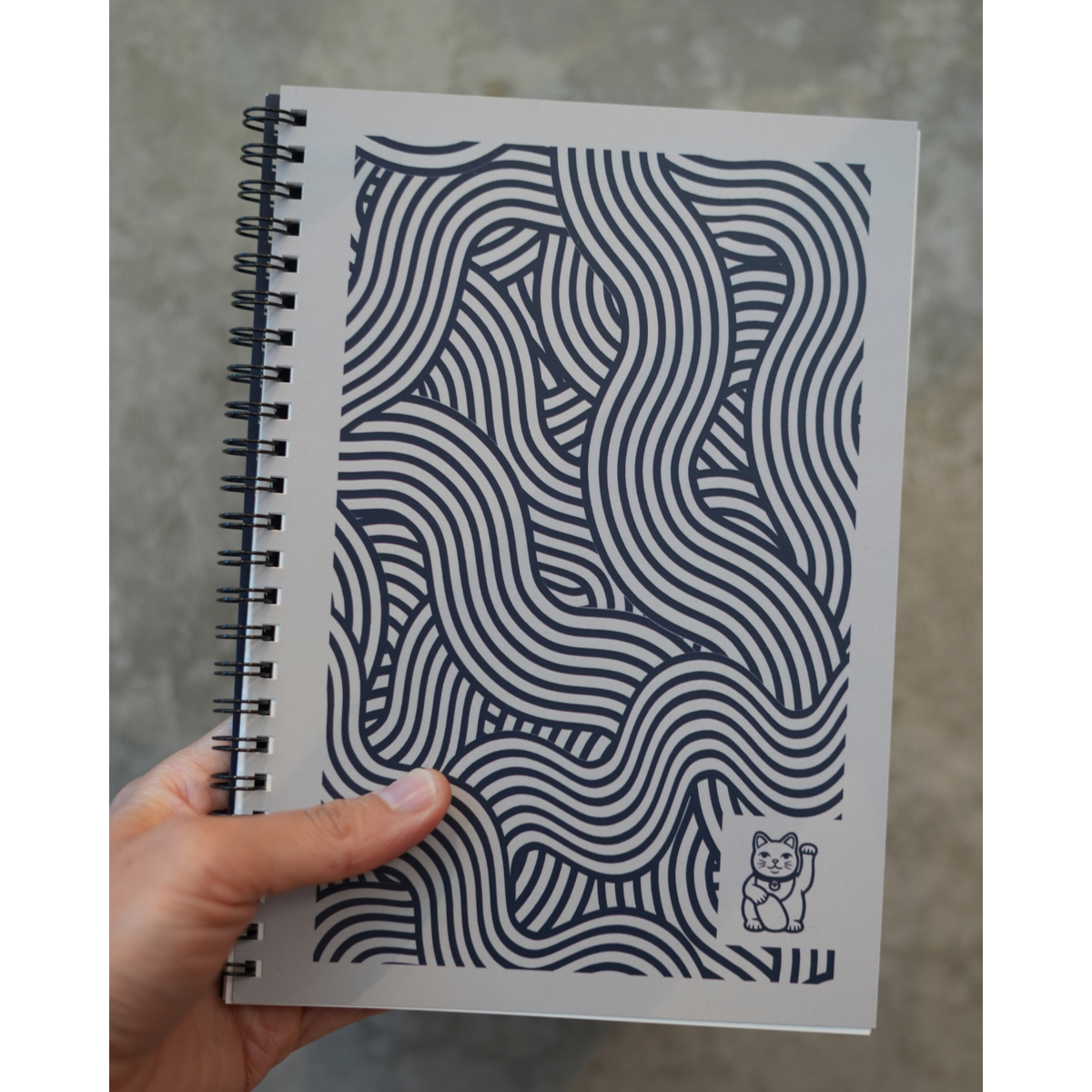 Happinote | Löschbares Notizbuch A5 | Glückskatze